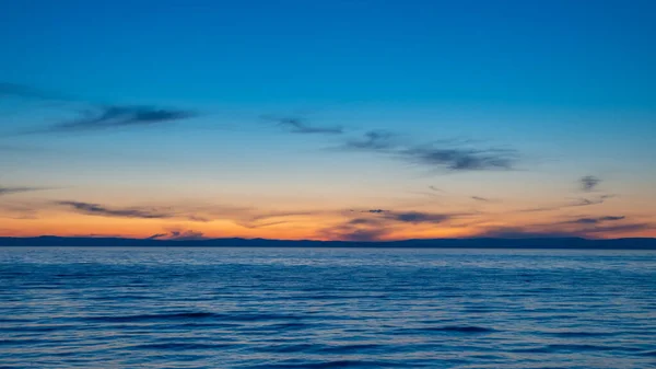 Beautiful Sunset Sandy Beach — Stock Photo, Image