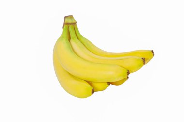 Beyaz arka planda izole edilmiş olgun sarı meyveler..