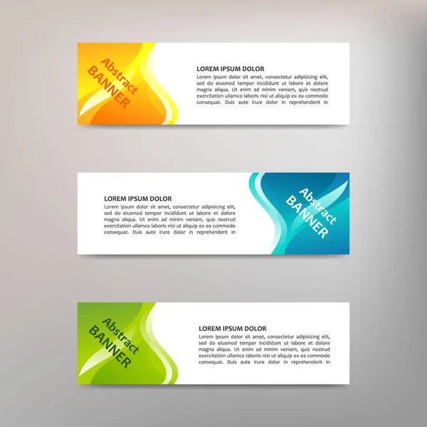 Vector Abstract Design Banner Sjabloon — Stockvector