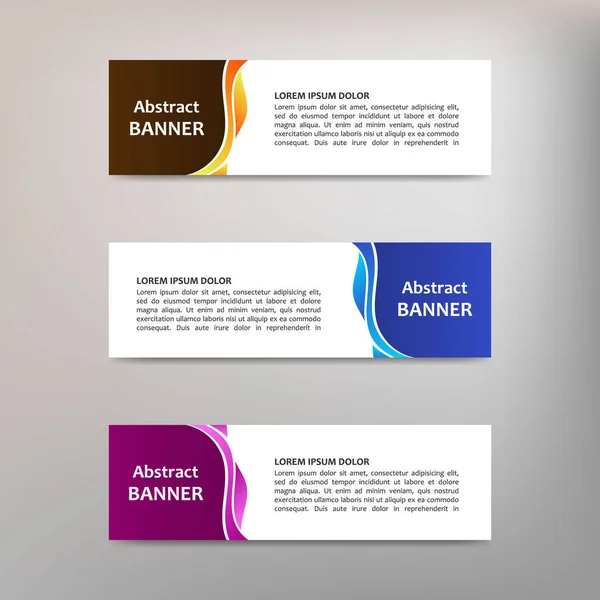 Modelo Banner Design Abstrato Vetorial — Vetor de Stock