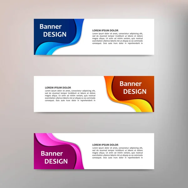 Modelo Banner Design Abstrato Vetorial — Vetor de Stock