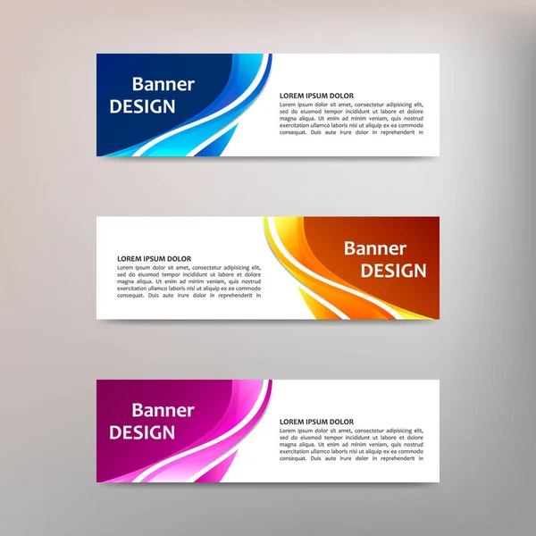 Modelo Banner Design Abstrato Vetorial — Vetor de Stock