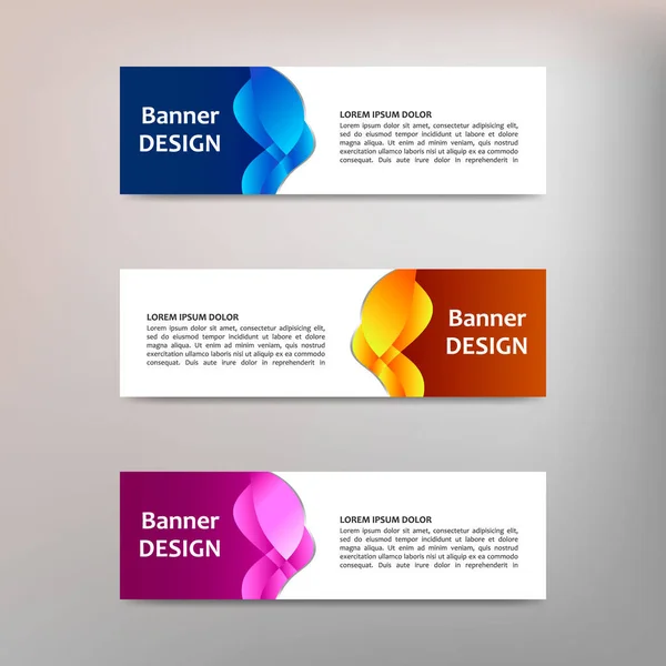 Modelo Banner Design Abstrato Vetorial — Vetor de Stock