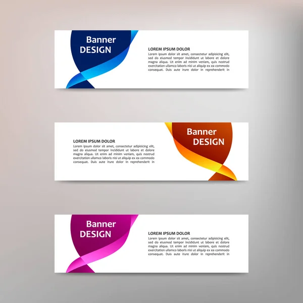 Modelo Banner Design Abstrato Vetorial — Vetor de Stock