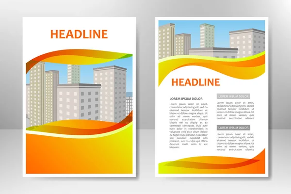 Design Modelo Folheto Para Folheto Negócios Cartaz Livreto Apresentação Relatório —  Vetores de Stock