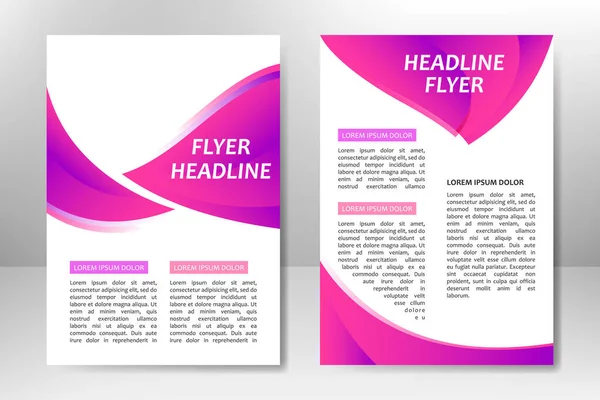 Flyer Template Ontwerp Voor Zakelijke Brochure Poster Boekje Presentatie Jaarverslag — Stockvector