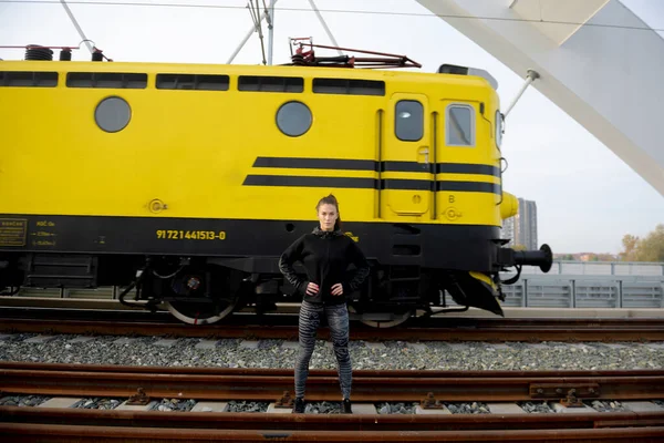 Treinamento Feminino Fora Manutenção Sua Saúde — Fotografia de Stock