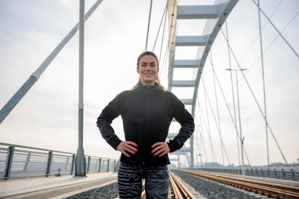 Entrenamiento Femenino Fuera Mantenimiento Salud — Foto de Stock