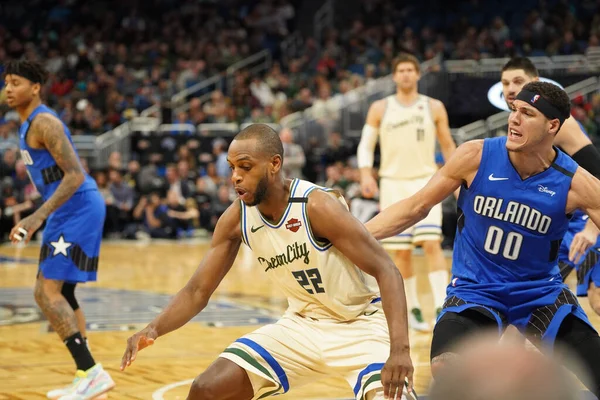 Orlando Magic Host Milwaukee Bucks Amway Orlando Florida Saturday February — Stock Photo, Image