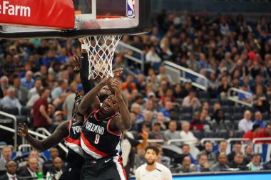 Orlando Magic host the Portland Trailblazers at the Amway Center in Orlando Florida on Monday March 2, 2020.  clipart