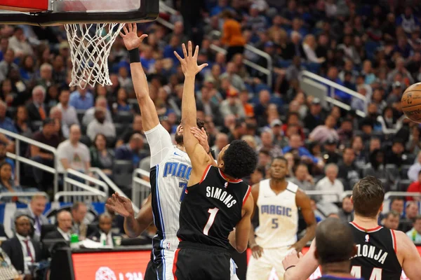 Orlando Magic Hostit Portland Trailblazers Amway Center Orlando Florida Pondělí — Stock fotografie