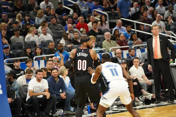 Orlando Magic Värd För Portland Trailblazers Amway Center Orlando Florida — Stockfoto