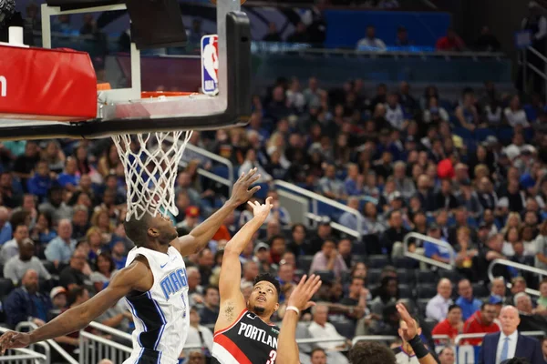 Orlando Magic Host Portland Trailblazers Het Amway Center Orlando Florida — Stockfoto