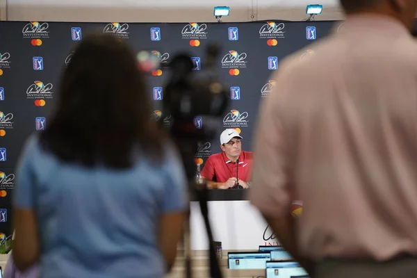 Conferencia Prensa Con Ganador Arnold Palmer 2019 Francesco Molinari Bay — Foto de Stock