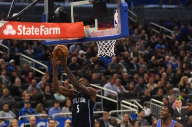 Orlando Magic 29 Ocak 2019 'da Orlando Florida' daki Amway Center 'da OklahomaCity Thunder' a ev sahipliği yapar. Fotoğraf: Marty Jean-Louis