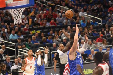 Orlando Magic, Houston Rockets 'a 13 Ocak 2019 tarihinde Amway Arena' da ev sahipliği yaptı. Fotoğraf: Marty Jean-Louis