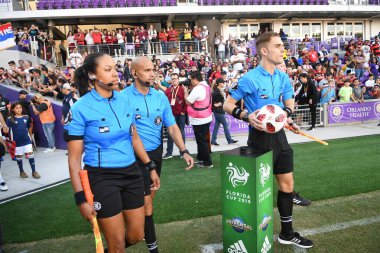 Flamengo Eintracht Frankfurt 'a karşı 12 Ocak 2019 Cumartesi günü Orlando City Stadyumu' nda. Fotoğraf: Marty Jean-Louis