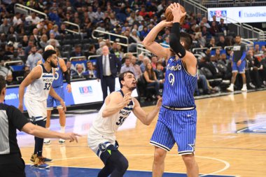 Orlando Magic, 7 Şubat 2019 'da Orlando, Florida' da Amway Arena 'da Minnesota Timberwolves' a ev sahipliği yapar. Fotoğraf: Marty Jean-Louis
