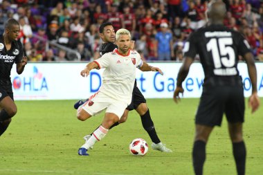 Flamengo Eintracht Frankfurt 'a karşı 12 Ocak 2019 Cumartesi günü Orlando City Stadyumu' nda. Fotoğraf: Marty Jean-Louis