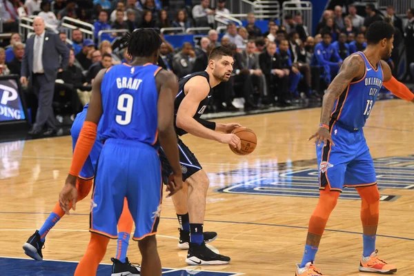 Orlando Magic Värd För Oklahomacity Thunder Amway Center Orlando Florida — Stockfoto