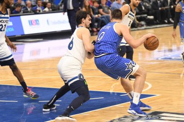 Orlando Magic, 7 Şubat 2019 'da Orlando, Florida' da Amway Arena 'da Minnesota Timberwolves' a ev sahipliği yapar. Fotoğraf: Marty Jean-Louis