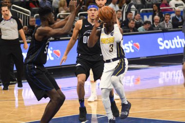 Orlando Magic, 31 Ocak 2019 tarihinde Orlando Florida 'daki Amway Center' da Indiana Pacers 'a ev sahipliği yapmaktadır. Fotoğraf: Marty Jean-Louis