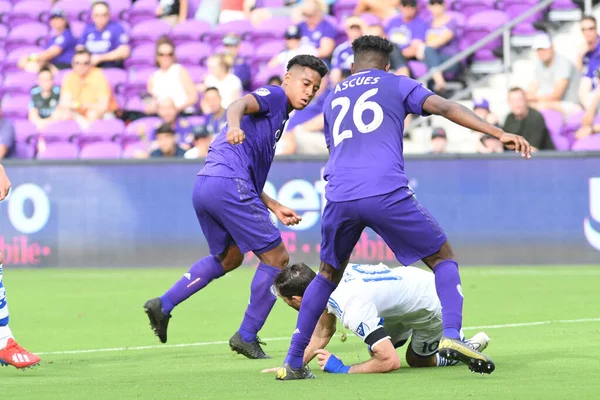 Orlando City Acoge Montreal Impact Orlando City Stadium Orlando Florida —  Fotos de Stock