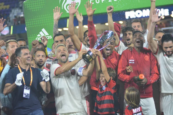 Flamengo Eintracht Frankfurt Orlando City Stadium Sábado Enero 2019 Crédito — Foto de Stock