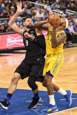 Orlando Magic, 28 Şubat 2019 'da Orlando Florida' daki Amway Center 'da Golden State Warriors' a ev sahipliği yaptı. Fotoğraf: Marty Jean-Louis