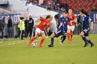 Japonya, İngiltere 'ye karşı Raymond James Stadyumu' nda 5 Mart 2019 'da Tampa Florida' da. Fotoğraf: Marty Jean-Louis