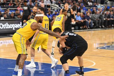 Orlando Magic, 28 Şubat 2019 'da Orlando Florida' daki Amway Center 'da Golden State Warriors' a ev sahipliği yaptı. Fotoğraf: Marty Jean-Louis