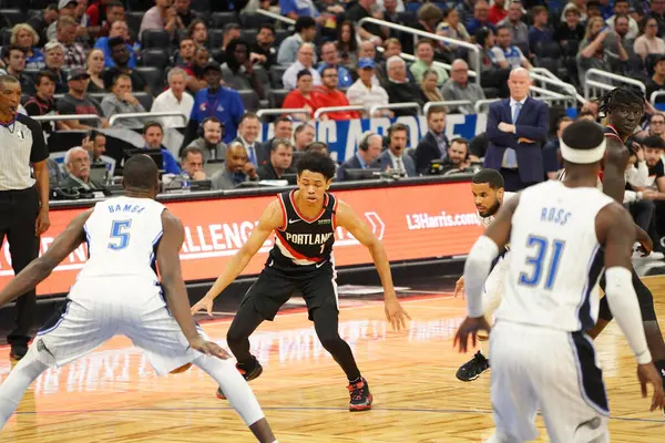 Orlando Magic Hostit Portland Trailblazers Amway Center Orlando Florida Pondělí — Stock fotografie