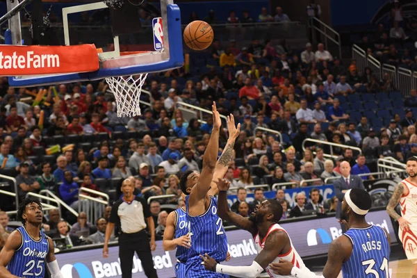 Orlando Magic Jest Gospodarzem Houston Rockets Amway Arena Niedzielę Stycznia — Zdjęcie stockowe