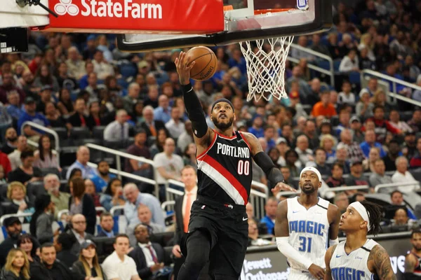 Orlando Magic Hostit Portland Trailblazers Amway Center Orlando Florida Pondělí — Stock fotografie