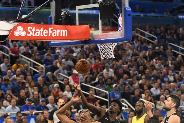 Orlando Magic Hostí Zlaté Státní Bojovníky Amway Center Orlandu Floridě — Stock fotografie