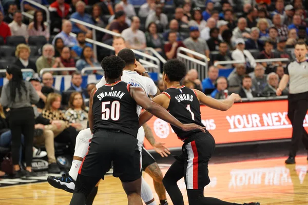 Орландо Мэджик Принимает Портленд Трейлблазерс Amway Center Орландо Флорида Понедельник — стоковое фото