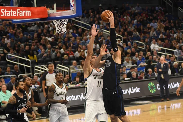 Orlando Magic Acoge Los Milwaukee Bucks Amway Arena Orlando Florida —  Fotos de Stock