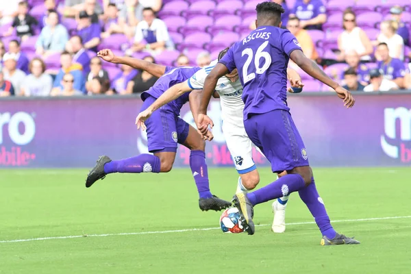 Orlando City Acoge Montreal Impact Orlando City Stadium Orlando Florida —  Fotos de Stock