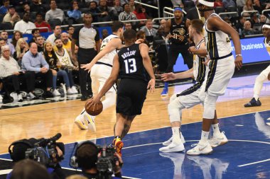 Orlando Magic, 31 Ocak 2019 tarihinde Orlando Florida 'daki Amway Center' da Indiana Pacers 'a ev sahipliği yapmaktadır. Fotoğraf: Marty Jean-Louis