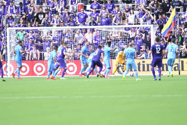 Orlando City Host New York City Orlando City Stadium Orlando - Stock-foto