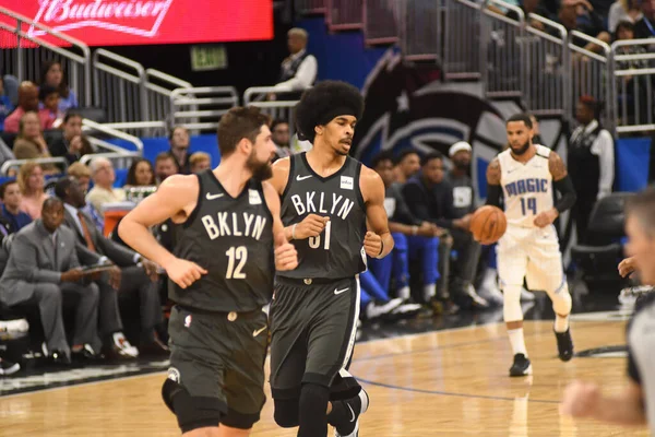 Orlando Magic Hostí Brooklyn Nets Amway Center Orlandu Floridě Února2019 — Stock fotografie