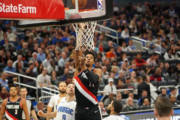 Orlando Magic Hospeda Portland Trailblazers Amway Center Orlando Florida Segunda — Fotografia de Stock