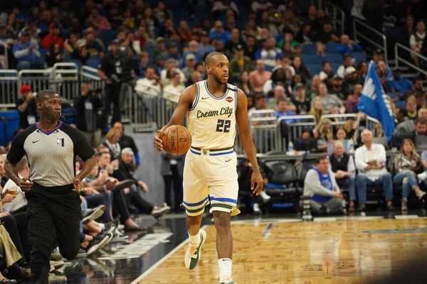 Orlando Magic Host Milwaukee Bucks Amway Orlando Florida Saturday February — Stock Photo, Image