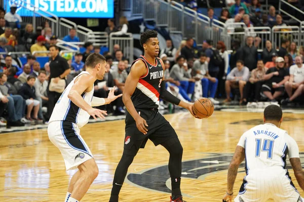 Orlando Magic Hospeda Portland Trailblazers Amway Center Orlando Florida Segunda — Fotografia de Stock