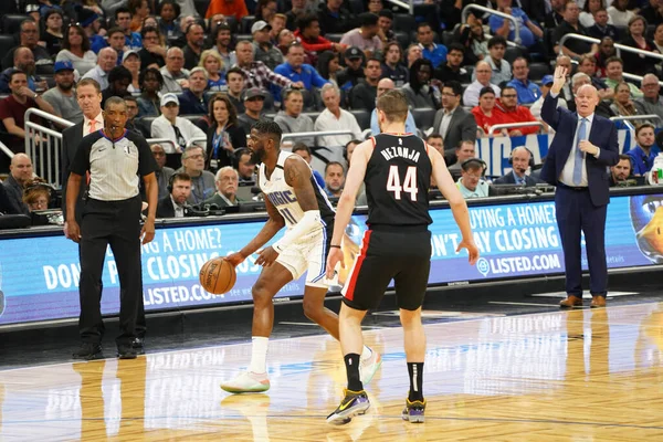 Orlando Magic Hospeda Portland Trailblazers Amway Center Orlando Florida Segunda — Fotografia de Stock