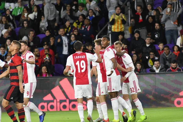 Ajax Flemengo Στο Orlando City Stadium Την Πέμπτη Ιανουαρίου 2019 — Φωτογραφία Αρχείου