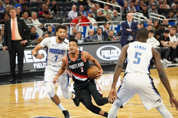 Orlando Magic Empfangen Montag Den März 2020 Die Portland Trailblazers — Stockfoto