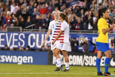 SheBelieves Kupası Finali, 5 Mart 2019 'da Tampa Florida Raymond James Stadyumu' nda ABD ile Brezilya arasında oynanacak. Fotoğraf: Marty Jean-Louis