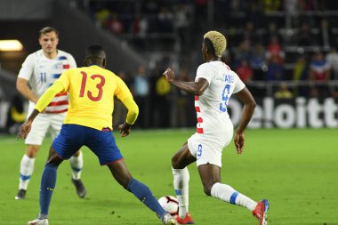 ABD Erkekler Milli Takımı 21 Mart 2019 tarihinde Orlando Florida 'daki Orlando City Stadyumu' nda Ekvador Milli Takımı 'na ev sahipliği yaptı. Fotoğraf: Marty Jean-Louis