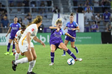Orlando Pride, 17 Ağustos 2019 tarihinde Florida Exploria Stadyumu 'nda Utah Royals' a ev sahipliği yapmaktadır. Fotoğraf: Marty Jean-Louis